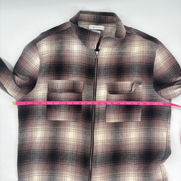 Urban Outfitters Men's Plaid Jacket - Black, Gray, and Purple - Picture 10 of 10